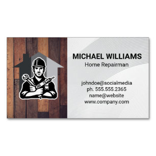 Hardware Tools   Handyman   Home Renovations  Magnetic Business Card