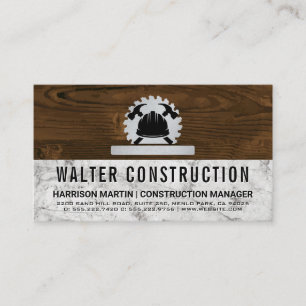 Hardware Tools Saw Building Material Wood Business Card