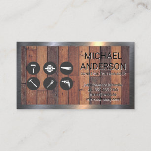 Hardware Tools   Wooden Boards Business Card