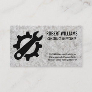 Hardware Wrench Gear   Concrete Appointment Card
