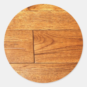 Hardwood floor classic round sticker