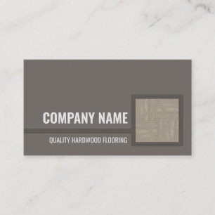 Hardwood Flooring Service Wooden Tile Card