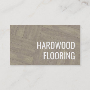 Hardwood Flooring Wood Works Pattern Design Business Card