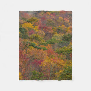 Hardwood Forest in Randolph County, West Virginia Fleece Blanket
