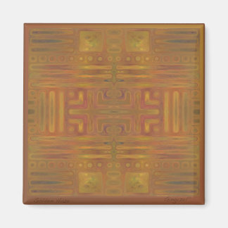 Hardwood Hill Golden Haze Abstract Magnet