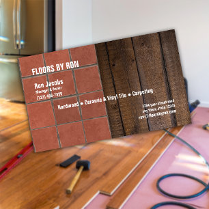 Hardwood, Tile and Carpeting Company Business Card