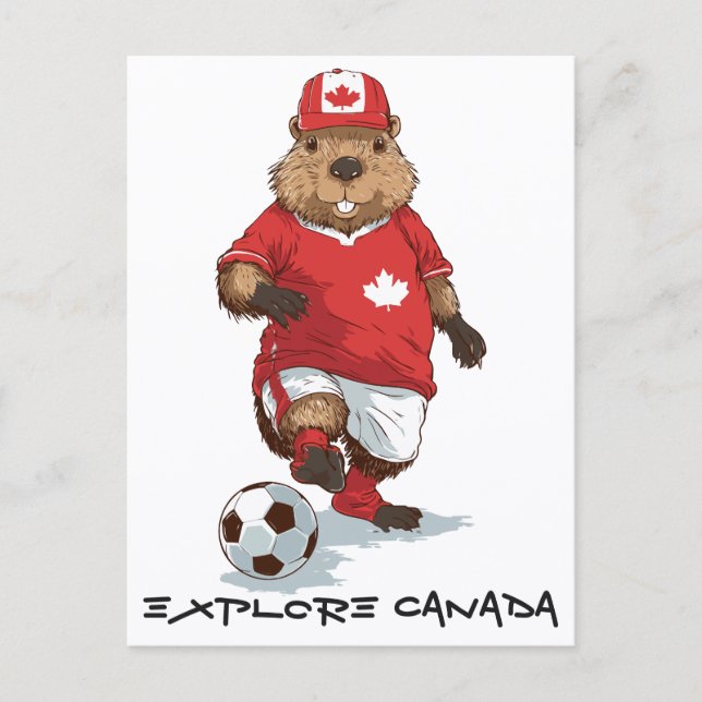 Hardworking Beaver Striker Postcard (Front)