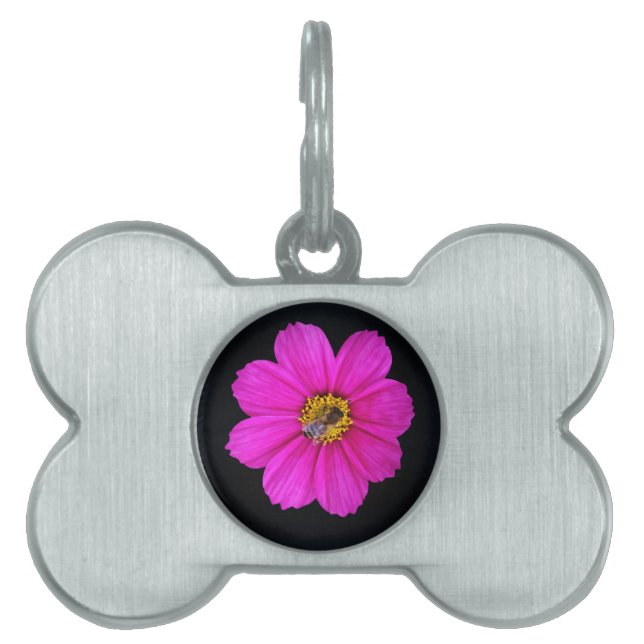 hardworking bee pet tag (Front)