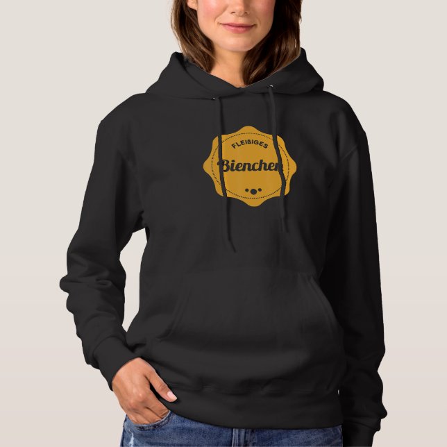 Hardworking Bee Work Animal Office Cleaning Fairy  Hoodie (Front)