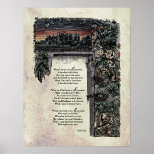 Hardy "Lyonnesse" Victorian Art Poem 17x22 Poster