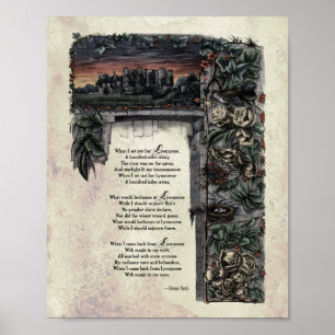 Hardy "Lyonnesse" Victorian Art Poem 8x10 Poster