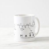 Hardy peptide name mug (Front Right)