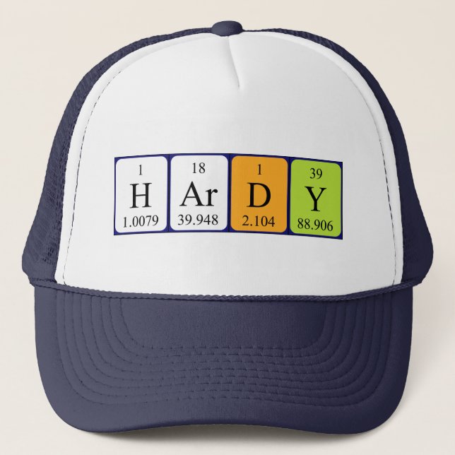 Hardy periodic table name hat (Front)