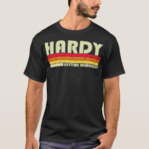 HARDY Surname Funny Retro Vintage 80s 90s Birthday T-Shirt