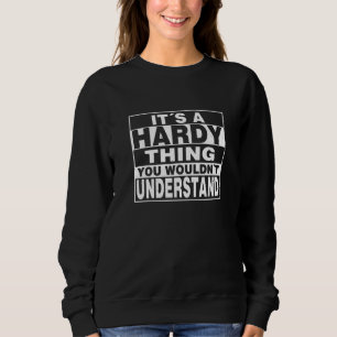 HARDY Surname Personalised Gift Sweatshirt
