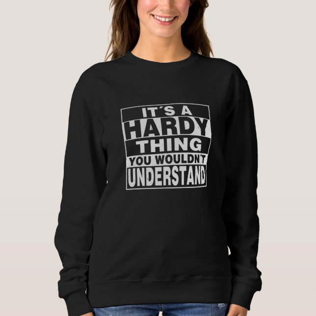 HARDY Surname Personalised Gift Sweatshirt (Front)