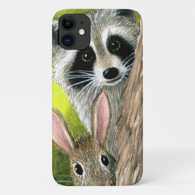 Hare 50 Racoon Rabbit Case-Mate iPhone Case (Back)