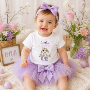 Hare Above One Bunny First Birthday  Toddler T-Shirt