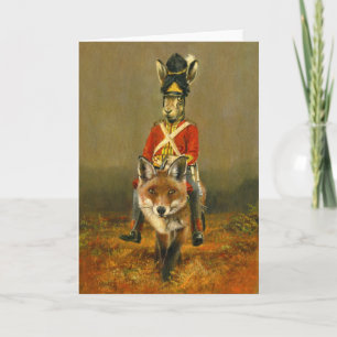 Hare And Fox Cavalry Card
