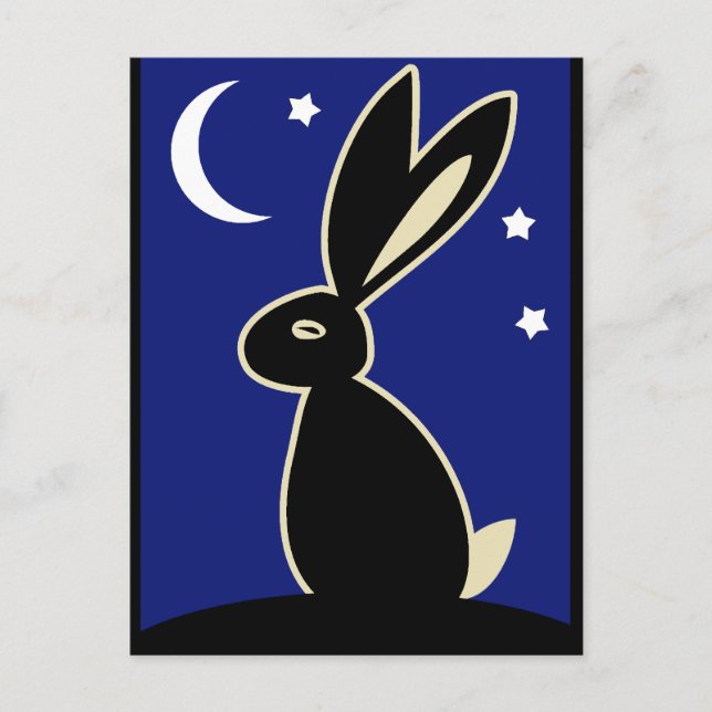 Hare at Twilight Postcard (Front)