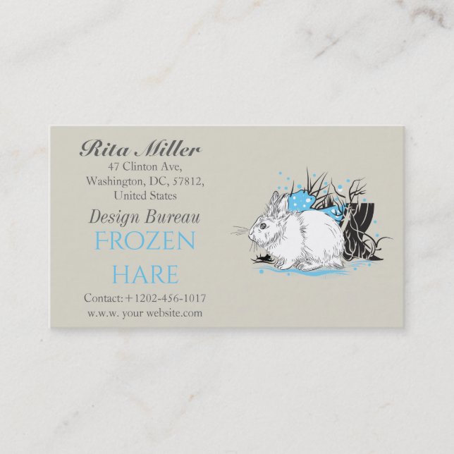 Hare Business Card (Front)