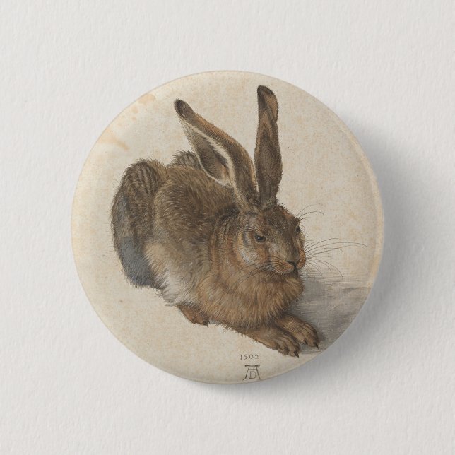 Hare by Albrecht Durer 6 Cm Round Badge (Front)