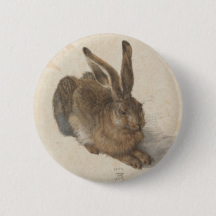Hare by Albrecht Durer 6 Cm Round Badge