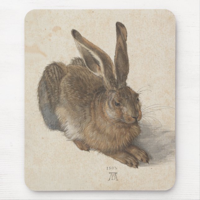 Hare (by Albrecht Dürer) Mouse Mat (Front)