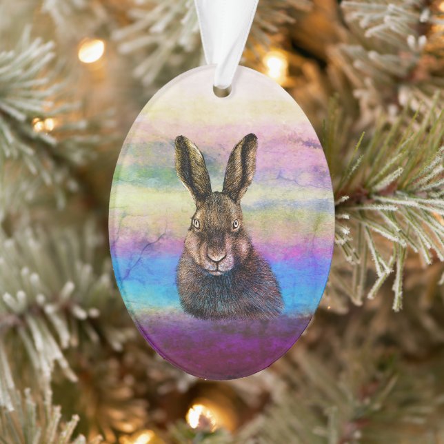 Hare drawing  ornament (Tree)