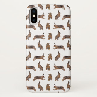 Hare Frenzy iPhone X Case (choose colour)