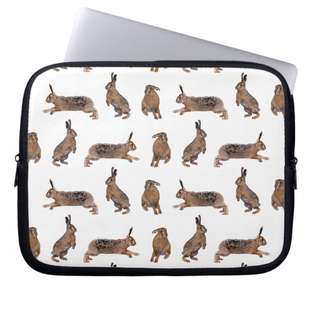 Hare Frenzy Laptop Sleeve (Front)