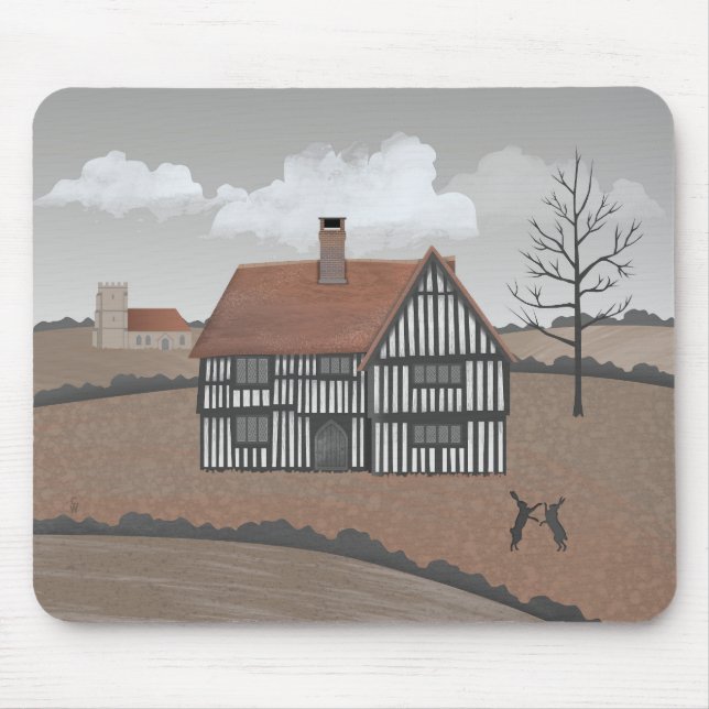 Hare House Mouse Mat (Front)