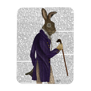 Hare In Purple Coat Magnet