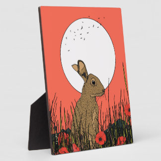 Hare in the Poppies Plaque