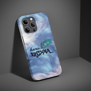 "Hare Krishna" Peacock Feather Hindu iPhone 12 Mini Case