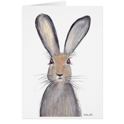 Image of Hare rabbit watercolor