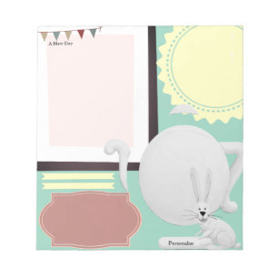 Hare Tea Pot Green Journal Notes Scrapbook Paper