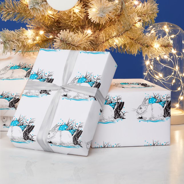 Hare Wrapping Paper (Holidays)