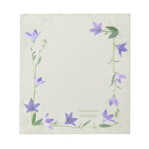 Harebell flower garland CC0339 Customisable Notepad