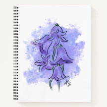Harebell Flower Notebook