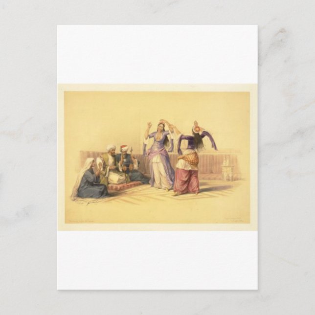 Harem Dancing Girls Cairo Postcard (Front)