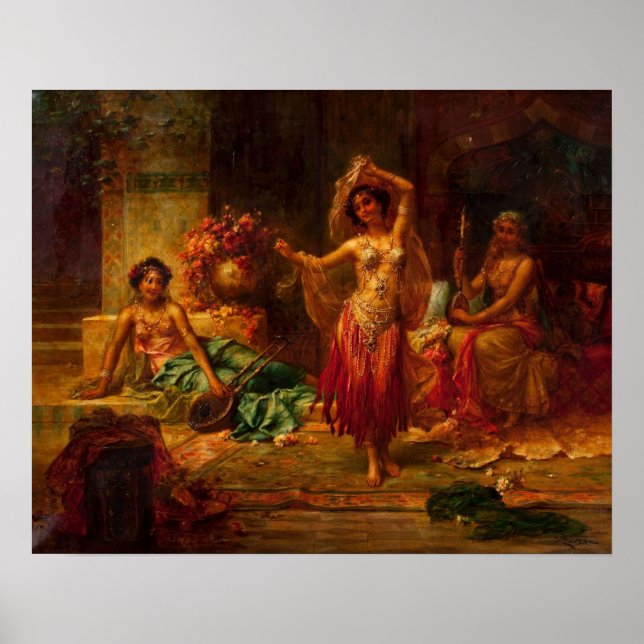 Harem Entertainers by Hans Zatzka - poster (Front)