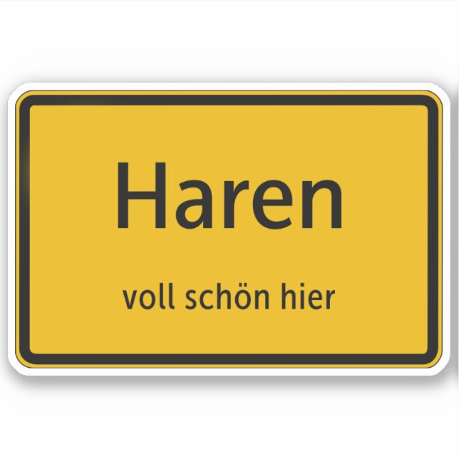 Haren Sticker Autosticker (Front)