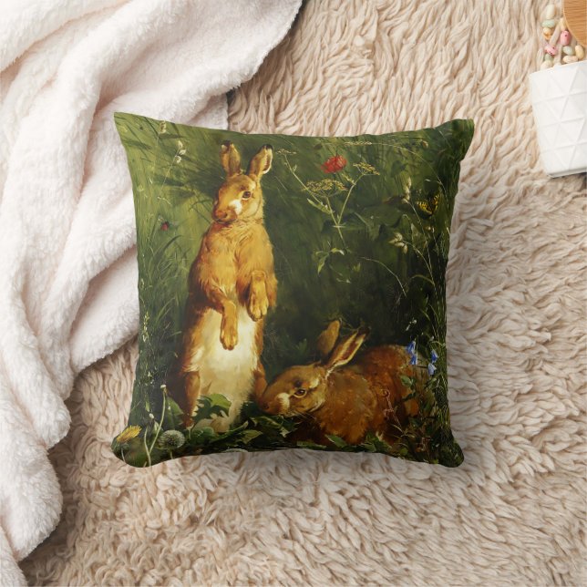 Hares Cushion (Blanket)