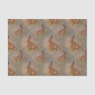 Hares, rabbitss dandelions summer tissue paper