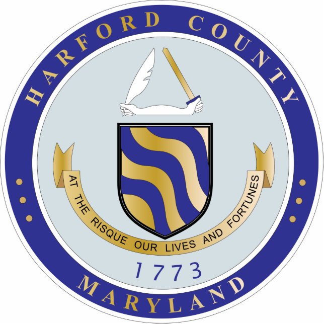 Harford County seal Standing Photo Sculpture (Front)