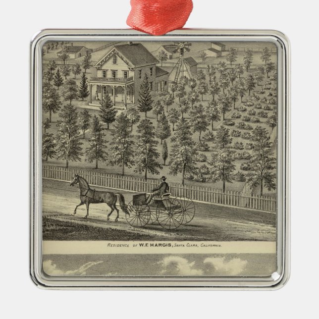 Hargis, Cheney residences Metal Tree Decoration (Front)
