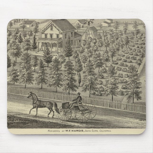 Hargis, Cheney residences Mouse Mat (Front)