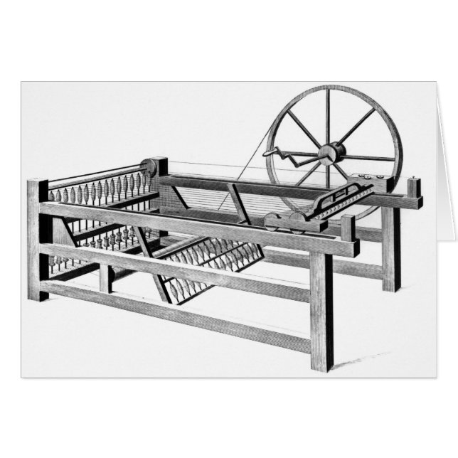 Hargreaves's Spinning Jenny, engraved by (Front Horizontal)