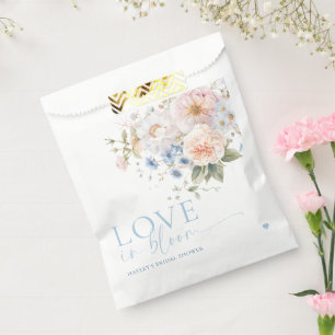 Hargrove Blue Floral Love In Bloom Bridal Shower Favour Bags
